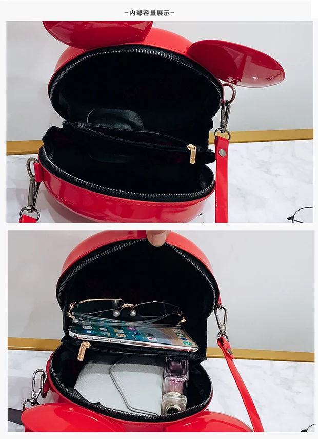 サムネイル： Disney Mickey ears black or red shoulder bag