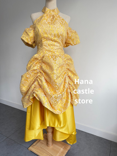 Dreamy collection Disney bound Belle costume cosplay yellow dress - Main Image