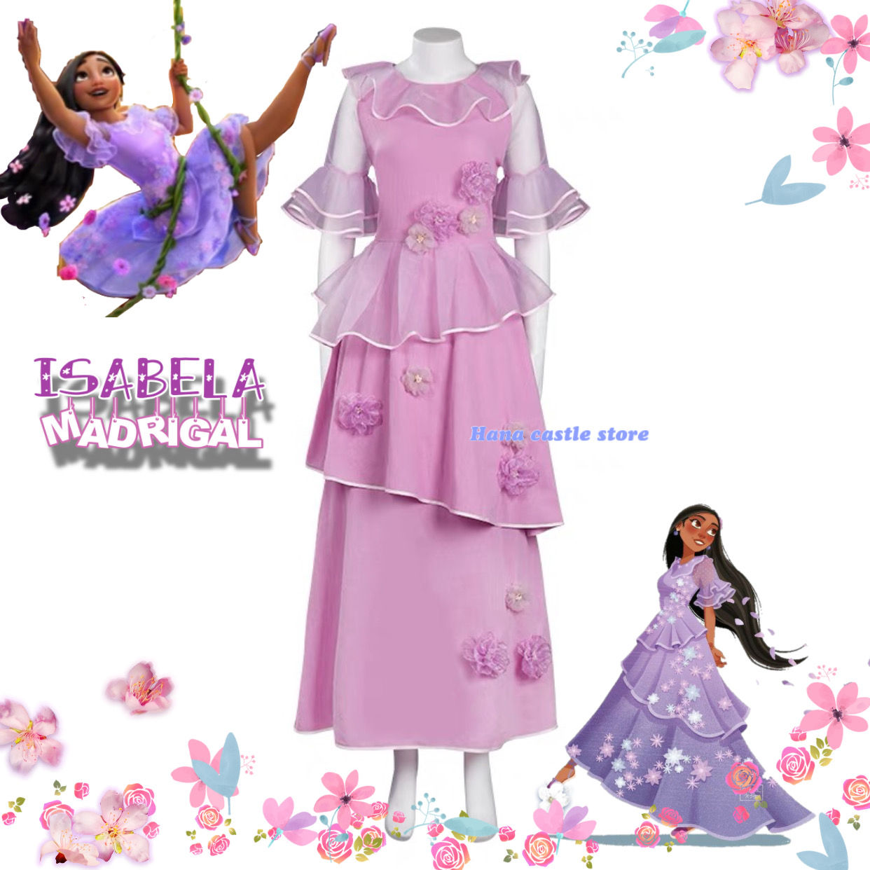 Disney Encanto Isabella Madrigal dress