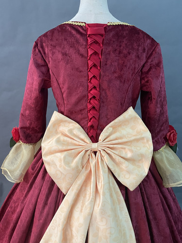 white christmas dresses Custom-made Beauty and the Beast Princess Belle Christmas Costume Bell –  CoserZ main image 1