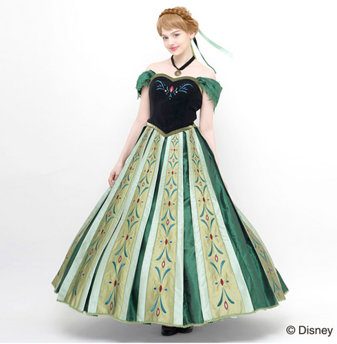 Secret Honey Frozen Anna Coronation dress and cape costume cosplay