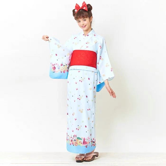 Thumbnail: Secret honey Disney Minnie and Daisy kimono ( with red belt)