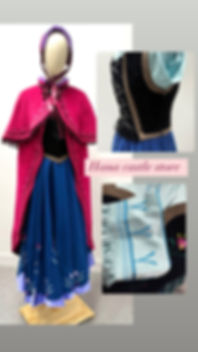 Dreamland Frozen Anna mountain dress and cape