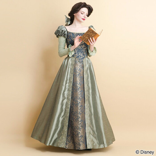 green emerald velvet dress Belle's Green Library Dress  MJcostume