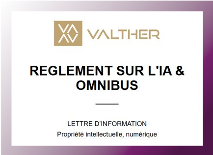 REGLEMENT SUR L'IA & OMNIBUS