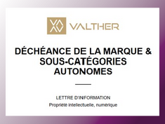 DÉCHÉANCE DE LA MARQUE & SOUS-CATÉGORIES AUTONOMES
