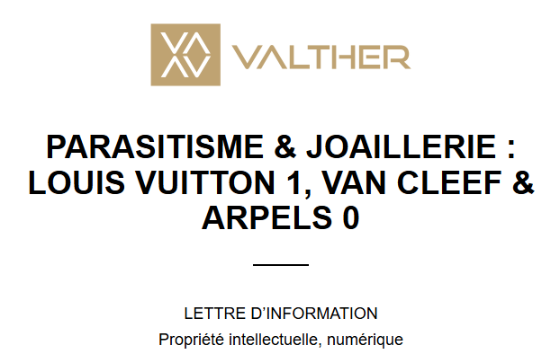 Parasitisme & Joaillerie: Louis Vuitton, Van Cleef & Arpels 
