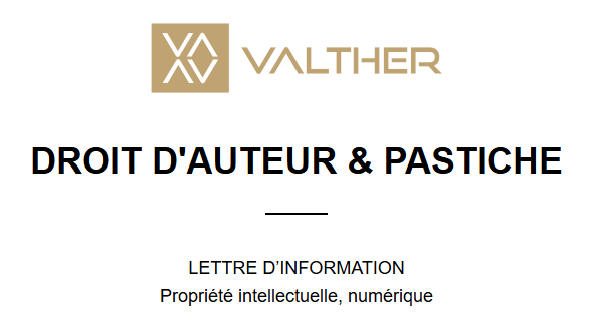 Droit d'auteur & pastiche