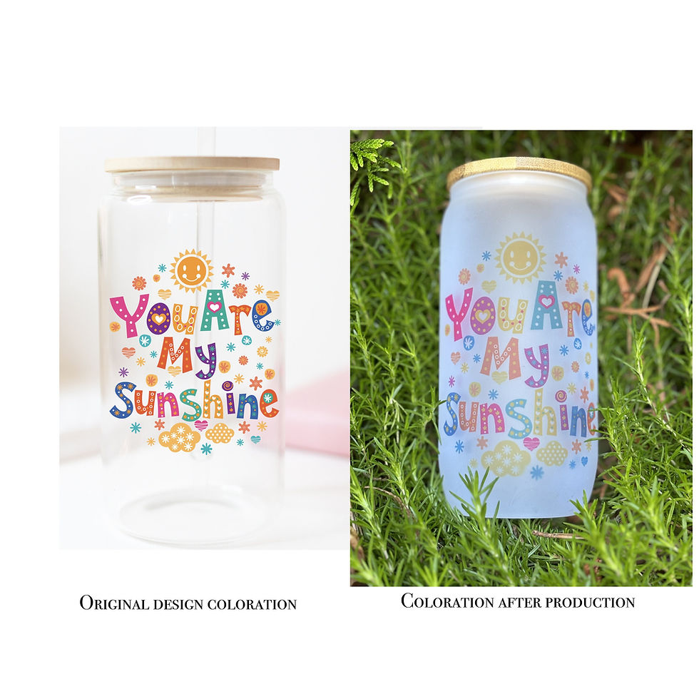 Thumbnail: 18 oz. February Birth Month Glass Tumbler- Mental Health Tumbler, Daily Affirmat