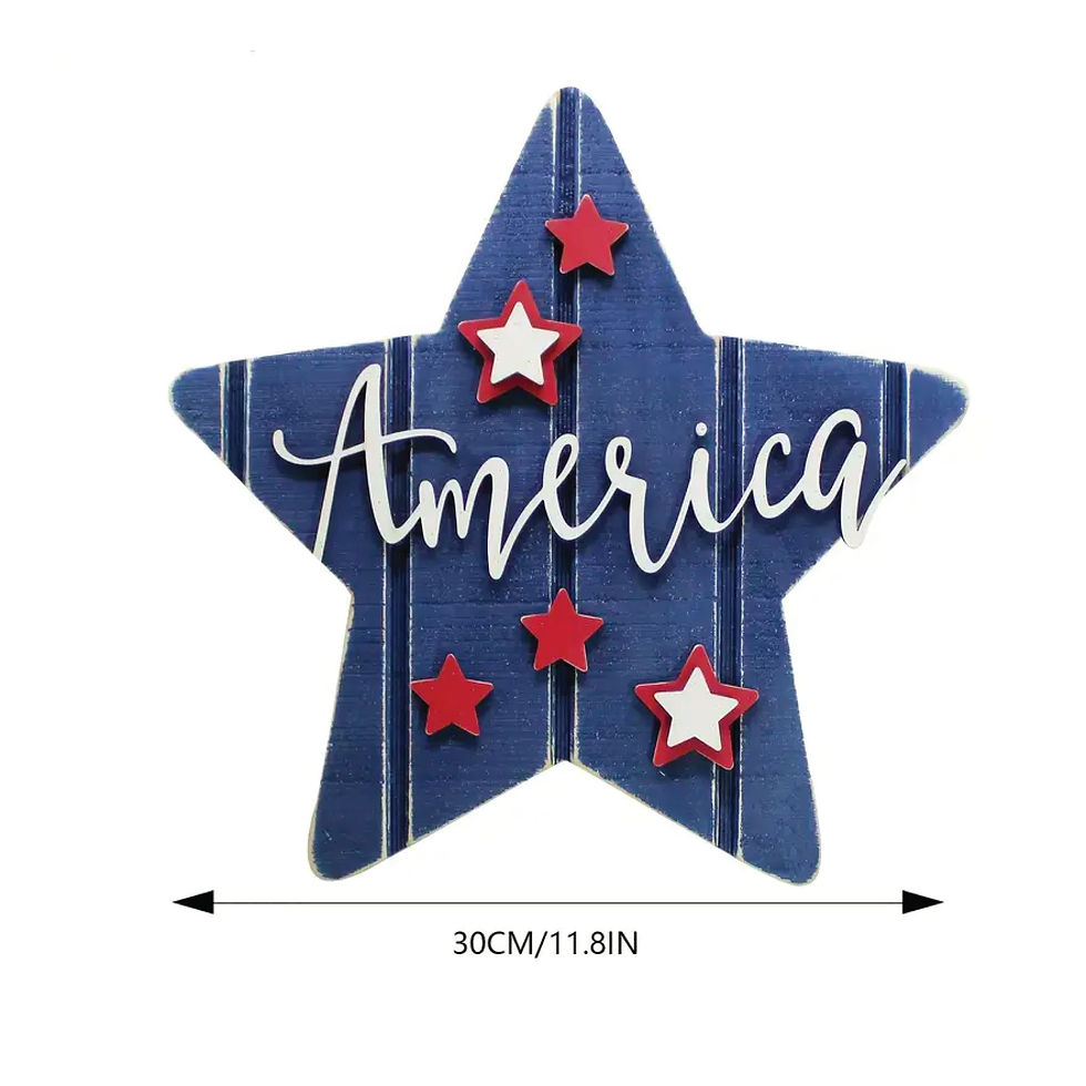 Thumbnail: America Home Decoration, Rustic Wood Door Hanger, 11.8", Summer Wreath for front