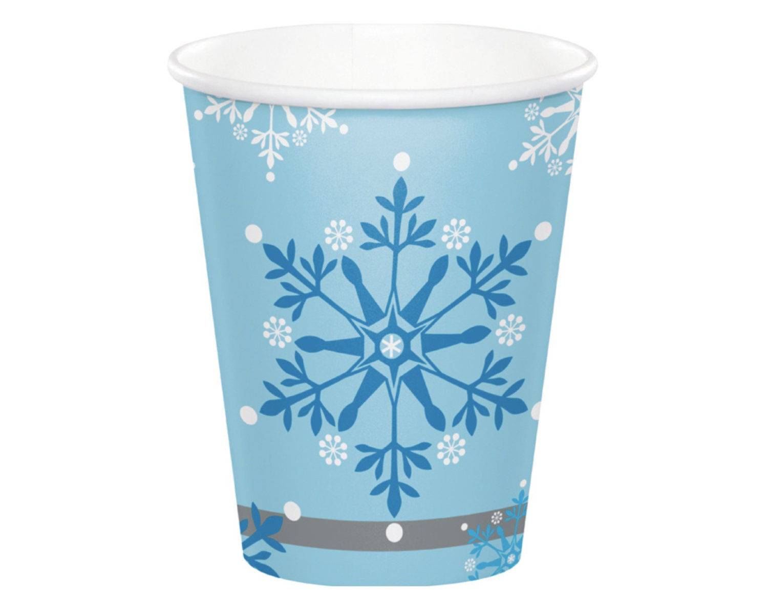 Snowflake Cups - Snowflake Party, Snowflake Birthday, Princess Party, Princess B