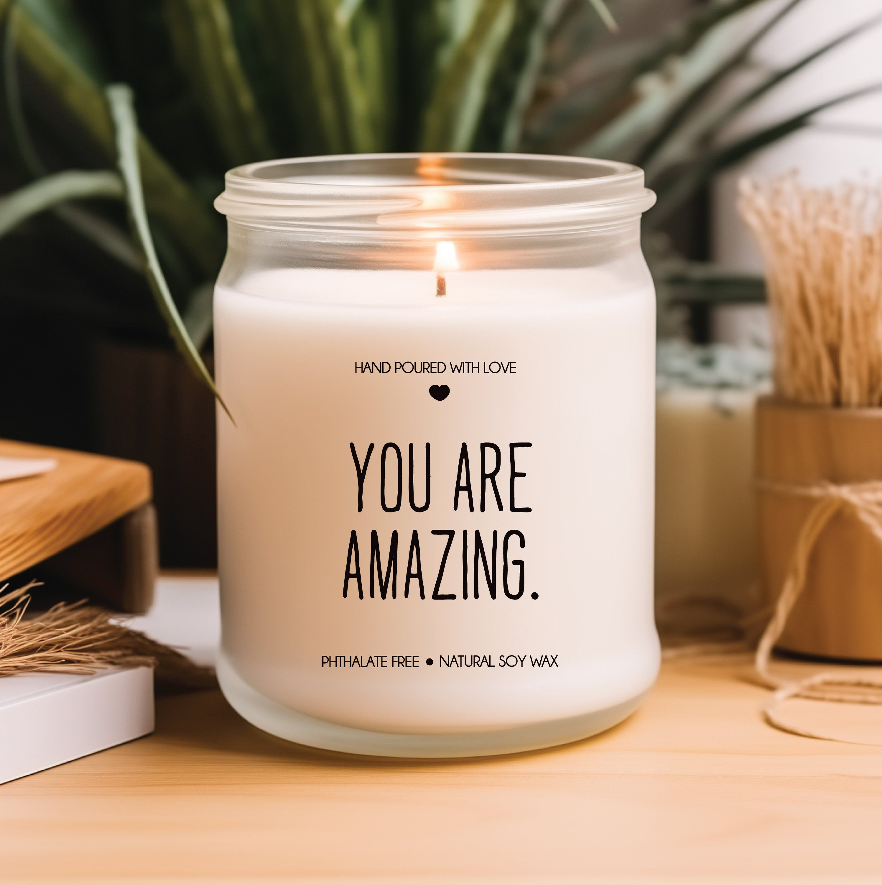 You Are Amazing-Inspirational Scented Candle Gift, Women | Motivational, Unique