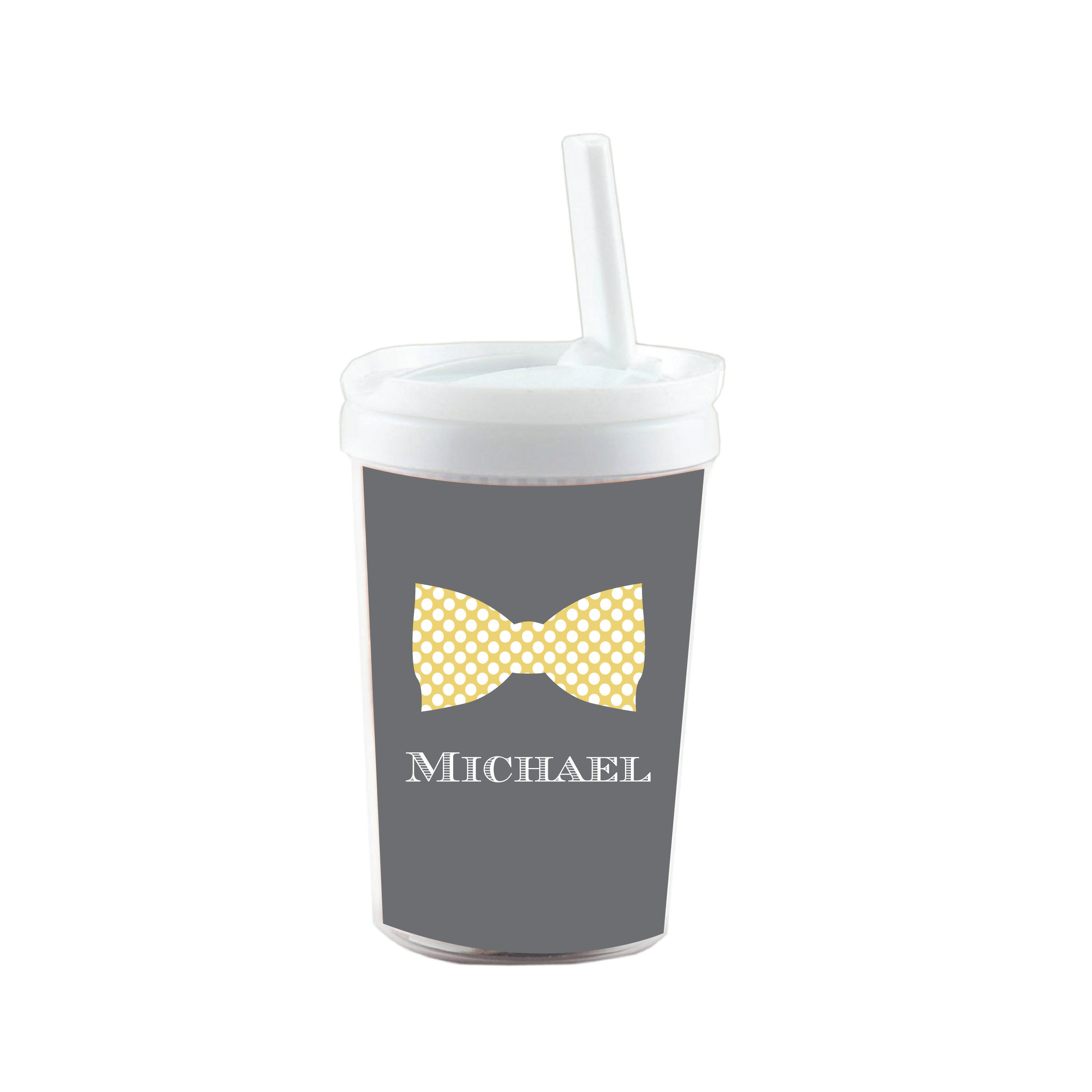 Bowtie 10 oz. Tumbler Cup- Tumbler for Kids, Gifts for Toddlers, Kids Travel Cup