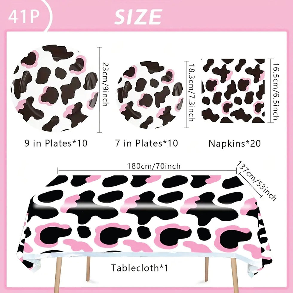 Thumbnail: 41 Piece Pink Farm Party Pack - Farm Birthday, Farm Party Supplies, Barnyard Bir