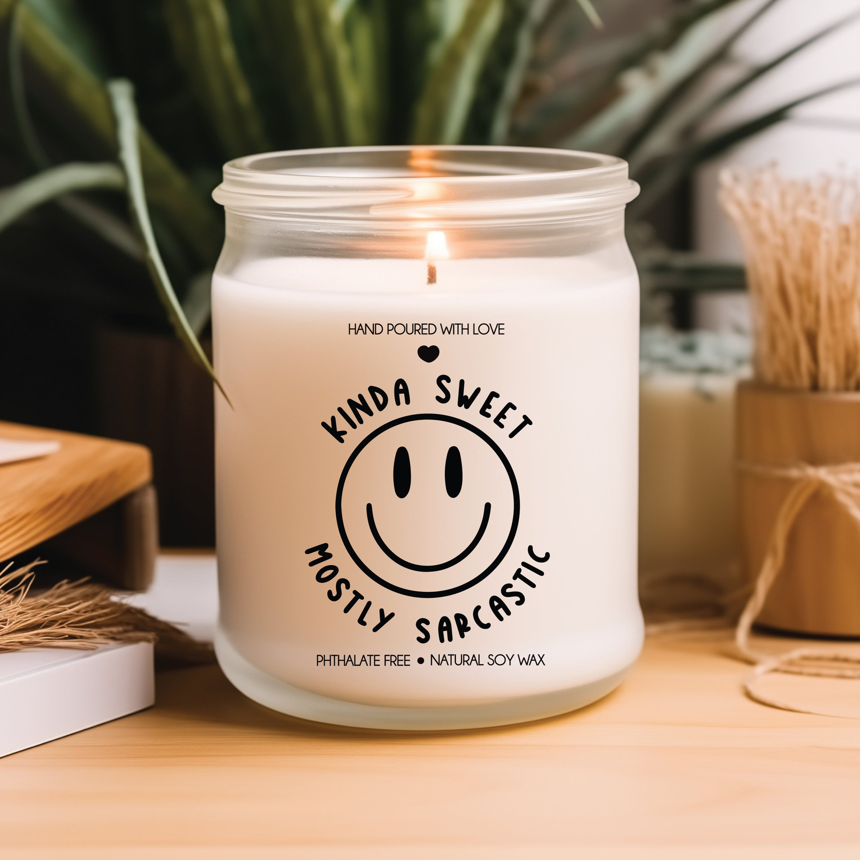 Kinda Sweet- Mental Health Gift, Gift For Her, Gift For Him,Get Well Candle, Get
