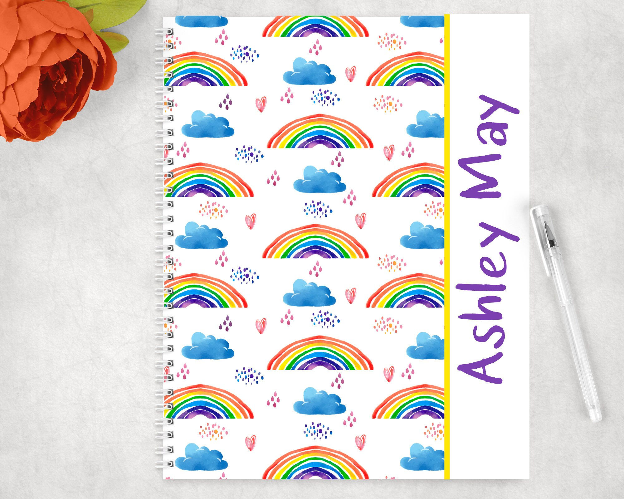 Personalized Spiral Notebook | Personalized Journal | Feminine Stationery | Pers