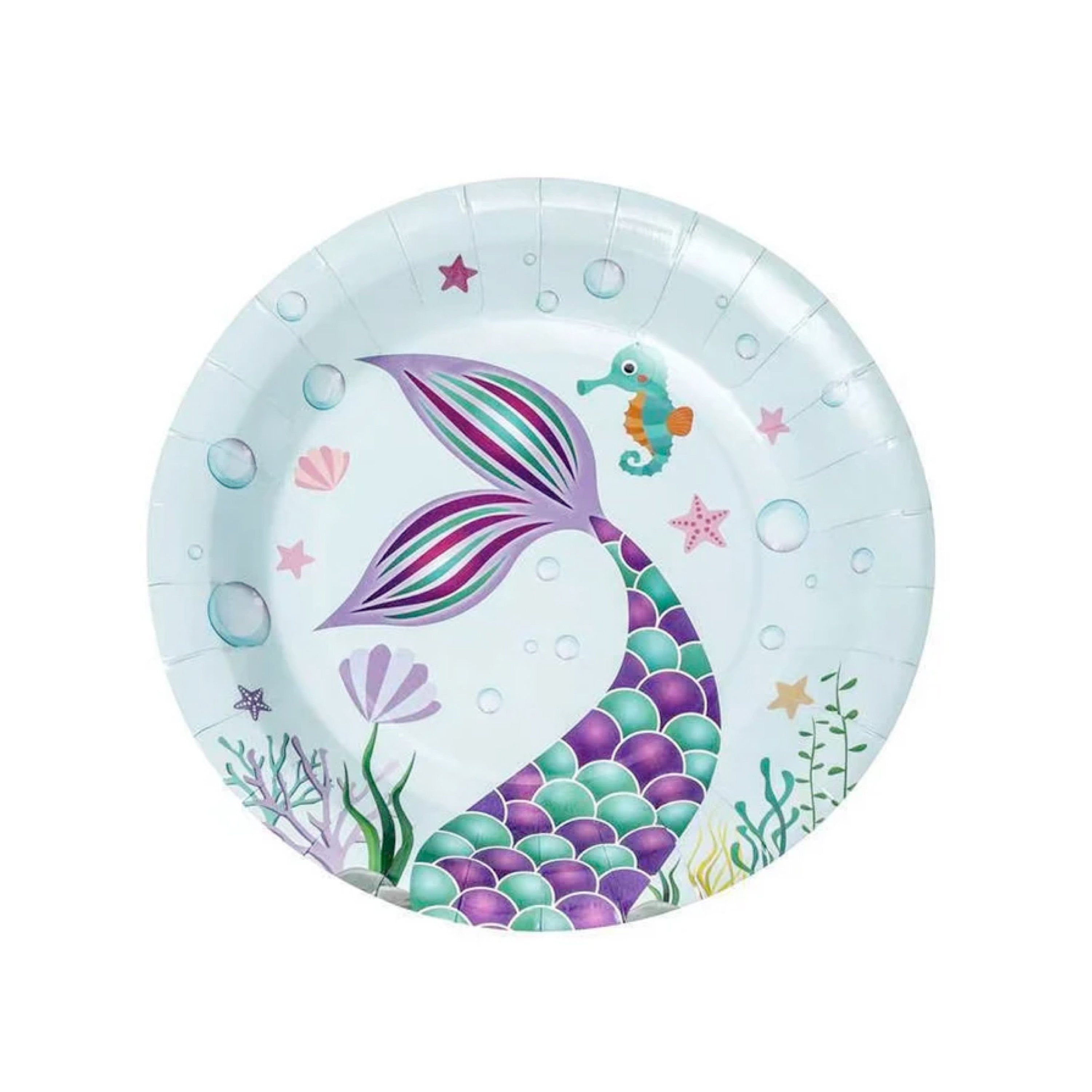 9 inch Mermaid Plates - Mermaid Party, Mermaid Birthday, Mermaid Bachelorette, I