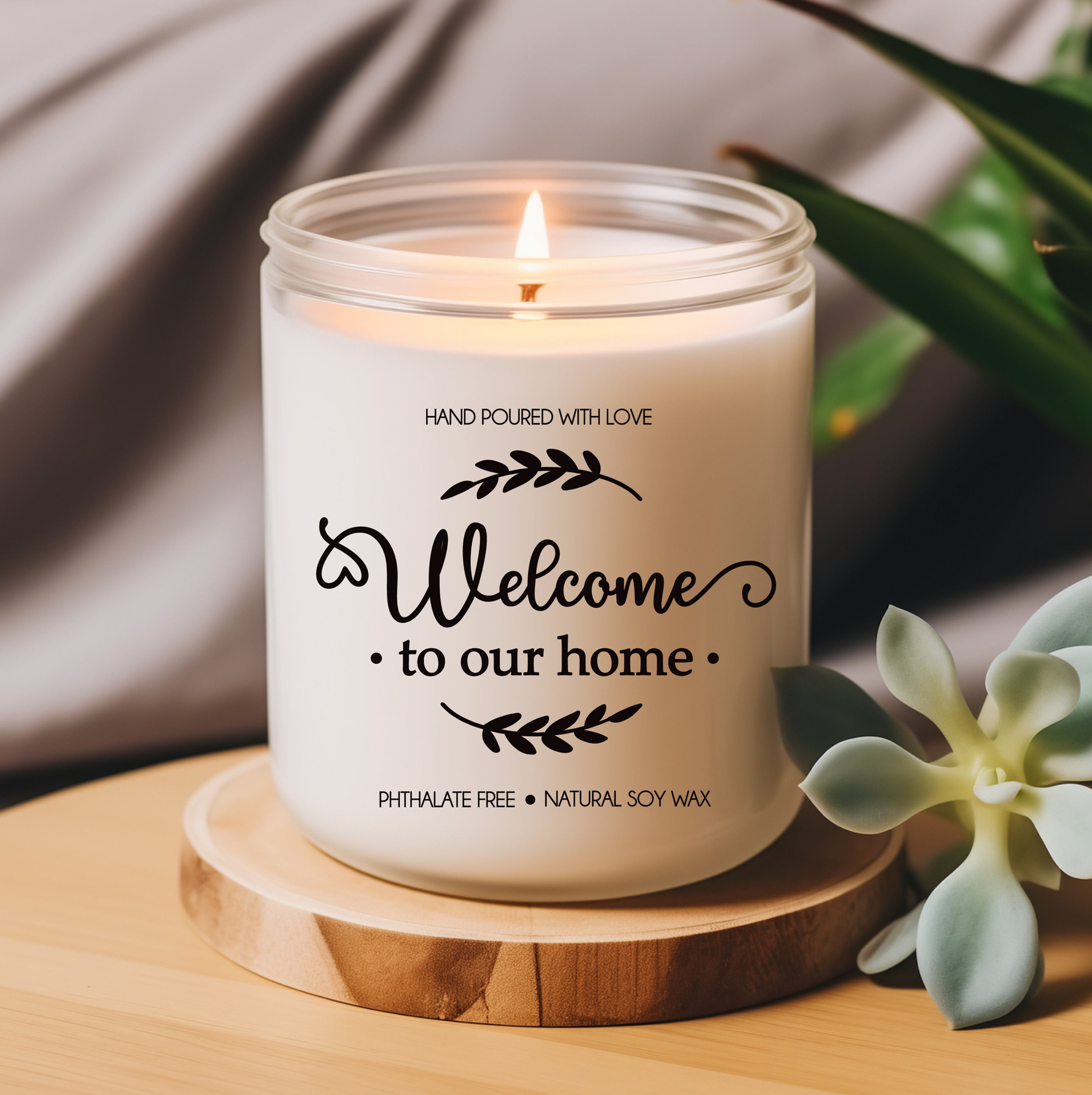 Welcome To Our Home- New Home Candle Gift - Housewarming Gift | Relocation Gift 