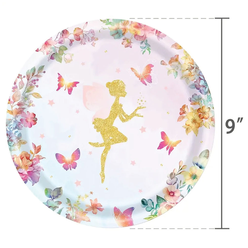 Thumbnail: 101 Piece Fairy Party Pack - Fairy Party, Fairy Birthday Supplies, Fairy Party S