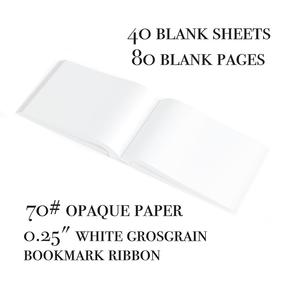 Thumbnail: Personalized Guest Book - 10.9" x 8.75" Custom Wedding Reception Guestbook or Si