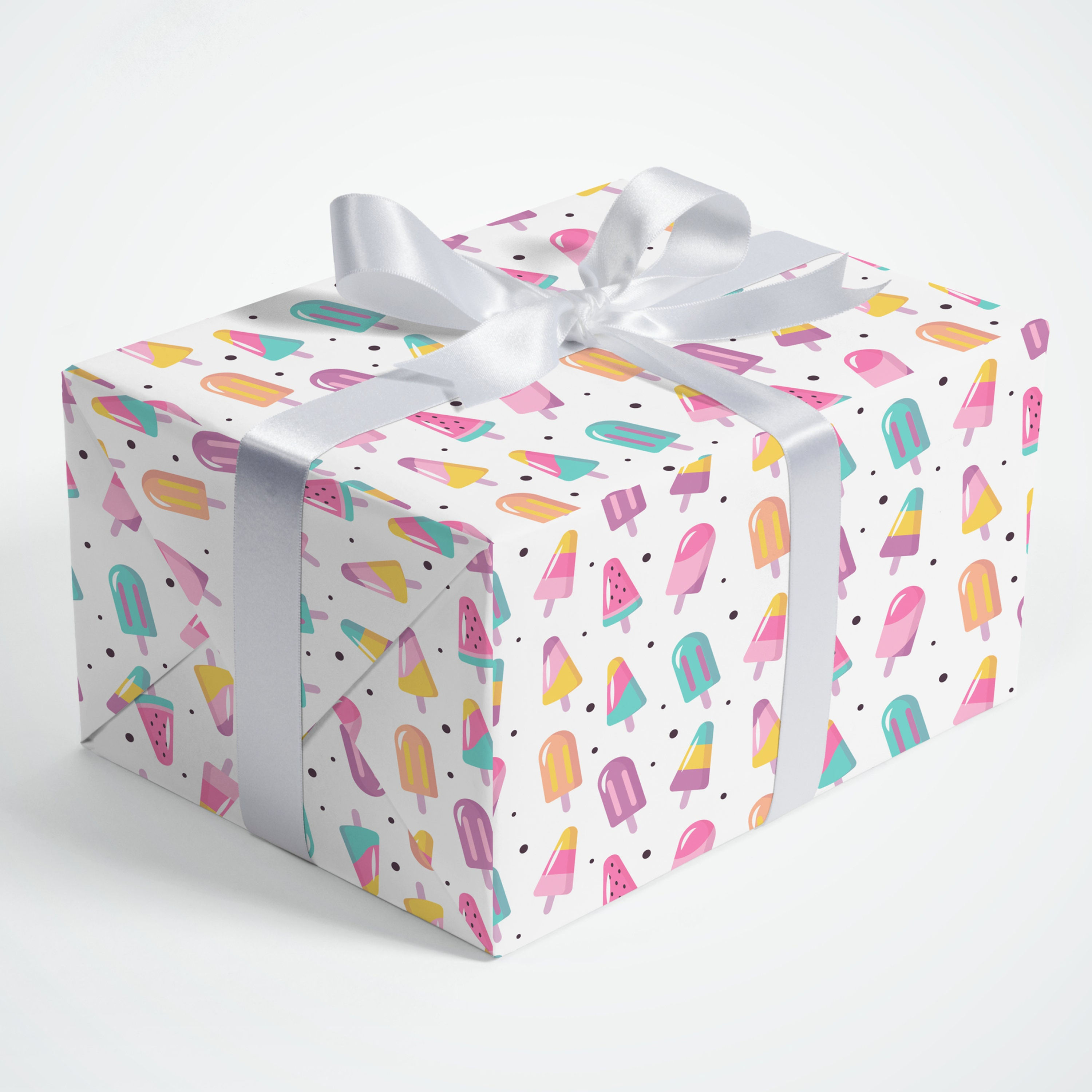 Ice Cream Gift Wrap - Ice Cream Wrapping Paper, Ice Cream Birthday Party, Ice Cr