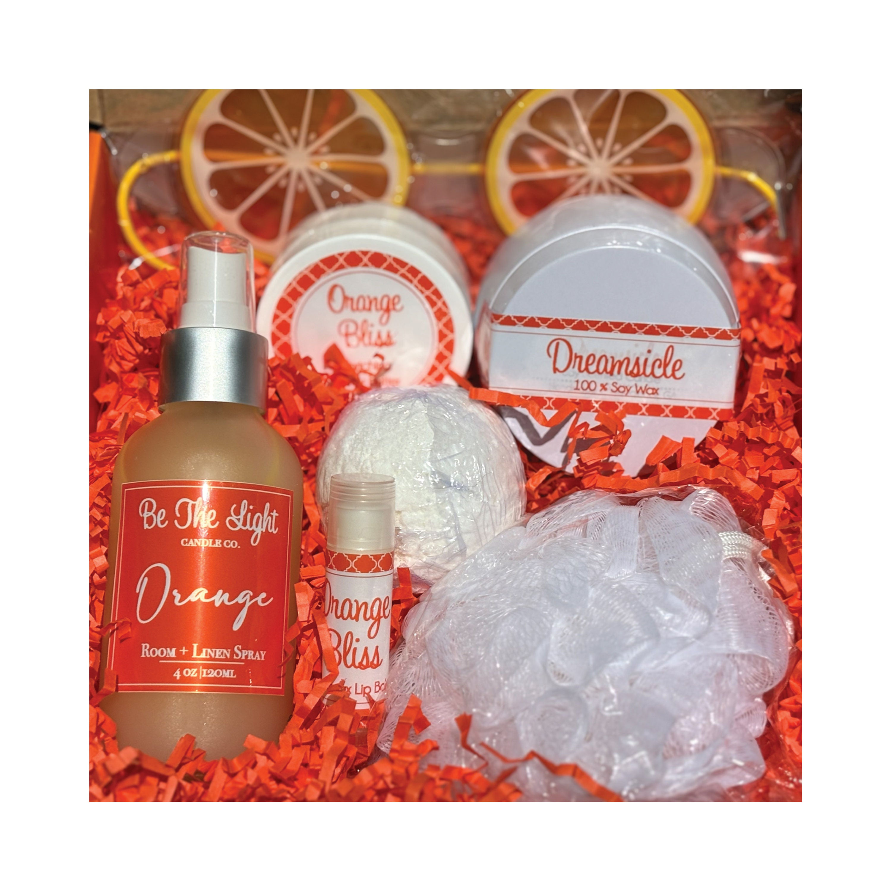 Citrus Stress Relief Gift, Friendship Gift, Self Care Box For Women, Care Packag