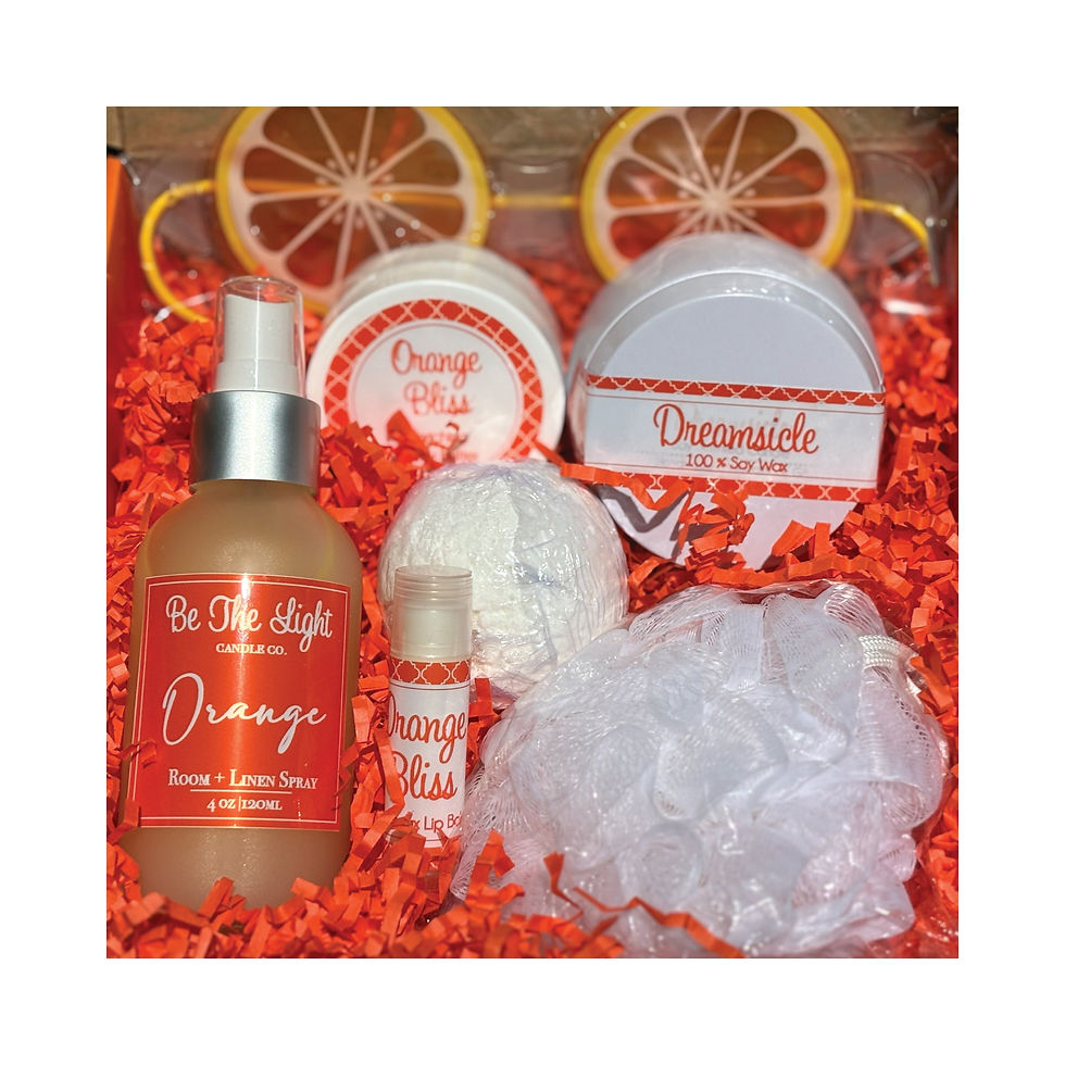 Citrus Stress Relief Gift, Friendship Gift, Self Care Box For Women, Care Packag