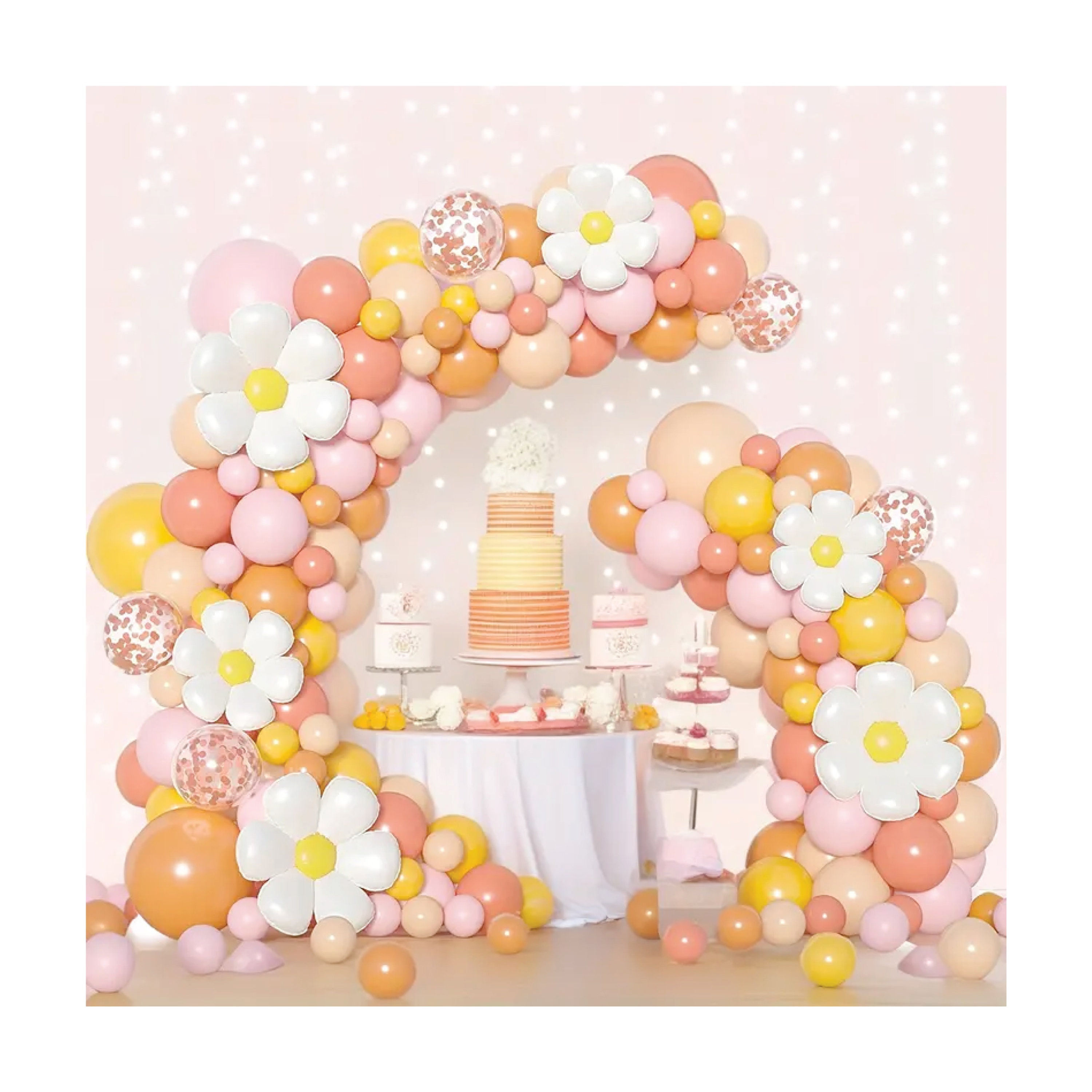 130 Piece Groovy Birthday Balloon Garland Kit, Two Groovy Birthday, 60s Birthday