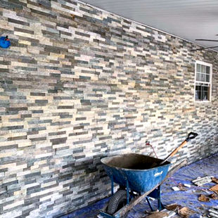 Stone Pathway and Patio Construction