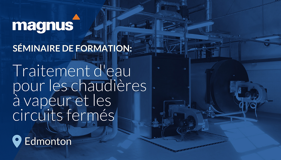 Séminaire de formation | Traitement d'eau pour les chaudières à vapeur et les circuits fermés 