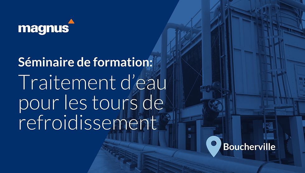 Séminaire de formation | Traitement d'eau pour les tours de refroidissement