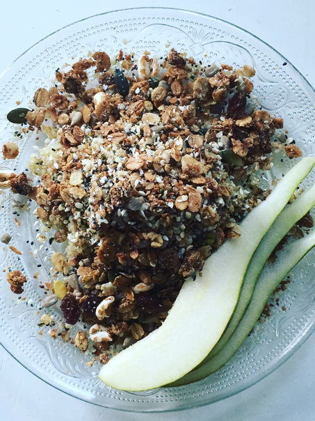 Quinoa cruesli met fruit