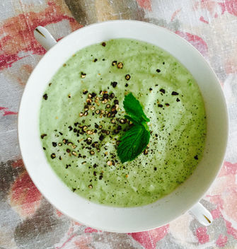 Feta doperwten dip