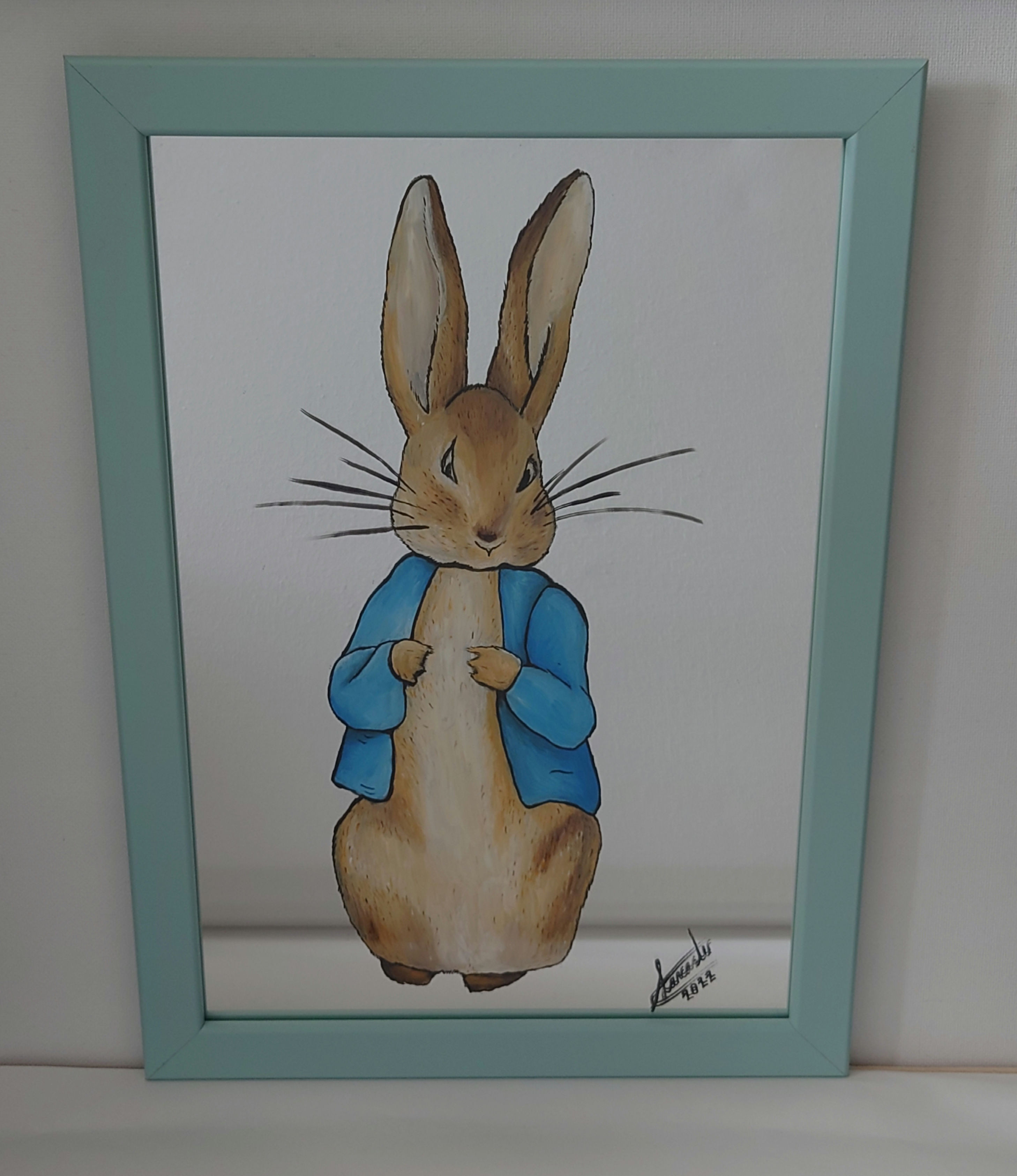 Framed Peter Rabbit (Mirror)