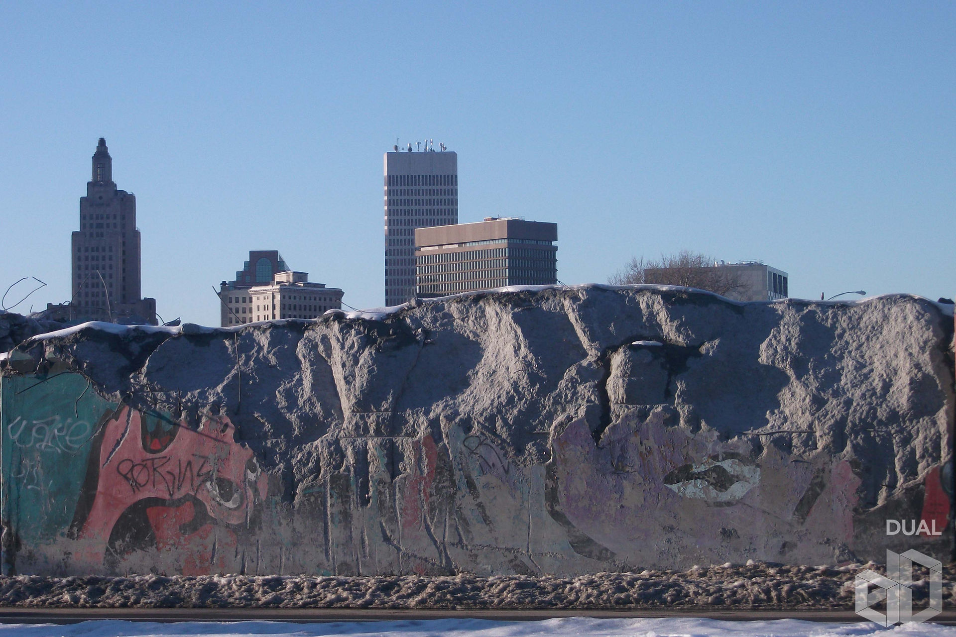 I-195 under demolition in Providence
