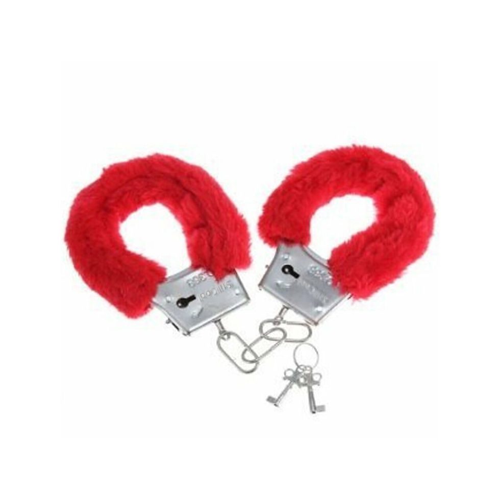 Thumbnail: Handcuffs Fur Various Colours Black White Pink or Red