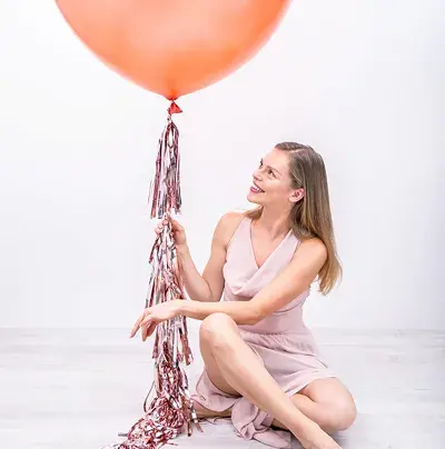 Thumbnail: Rose Gold Tassel Garland Kit 2 metre long 30 cm high 