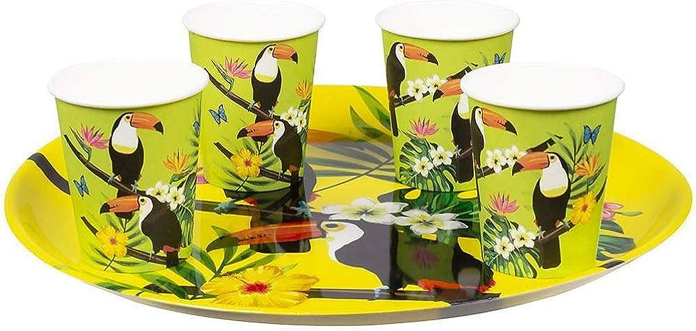 Thumbnail: Toucan Summer Paper cups 10pcs/ 1pkt  200cc