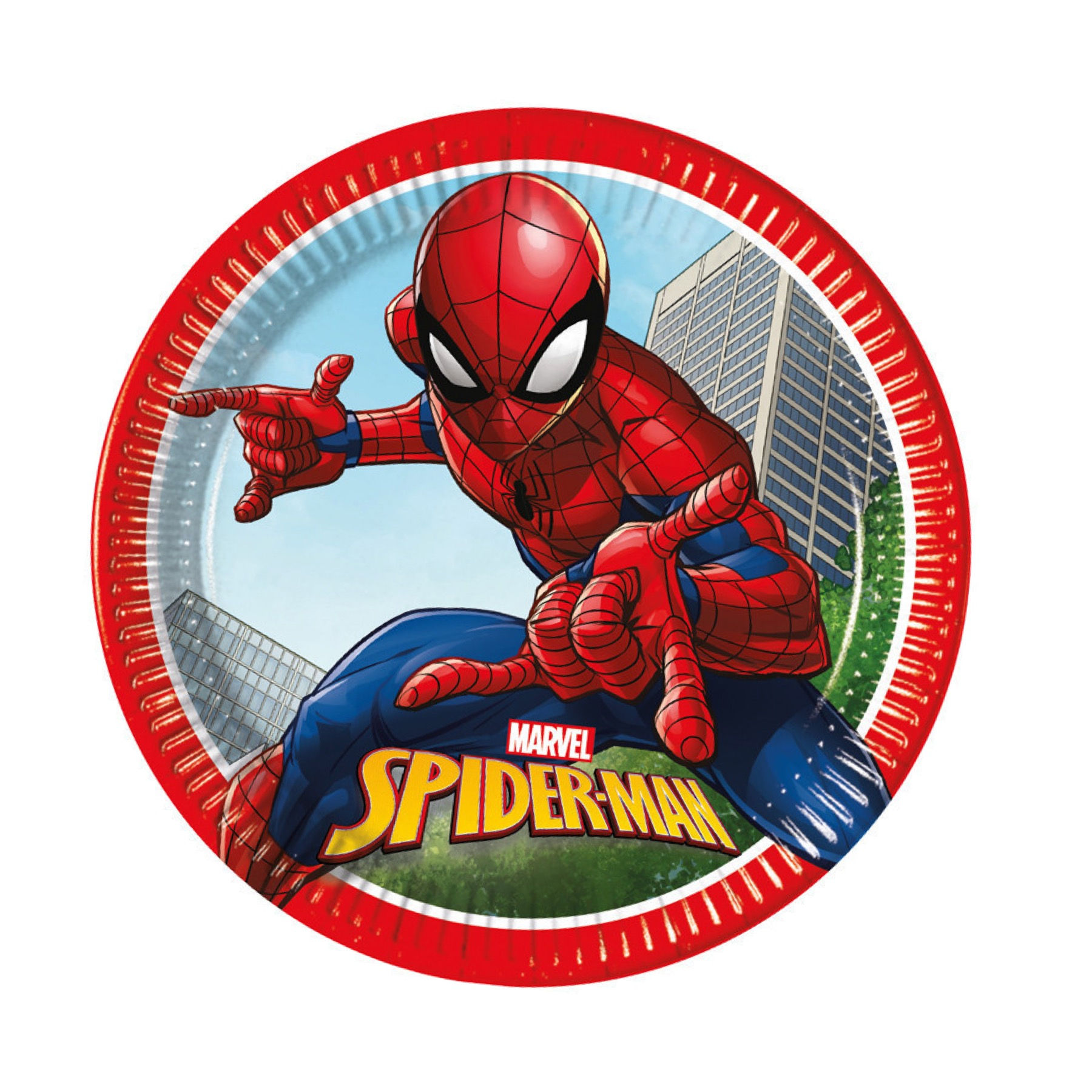 Spiderman Dessert Plates approx 19.5cm 8pcs/ 1pkt