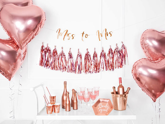 Thumbnail: Rose Gold Tassel Garland Kit 2 metre long 30 cm high 
