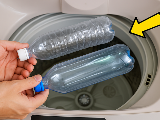 Coloca 2 botellas de plástico vacías en la lavadora: El truco que pocos conocen pero que realmente funciona