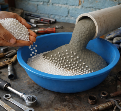 No Tires el Tecnopor Usado: El Secreto del Cemento Liviano que Puede Transformar la Construcción Casera