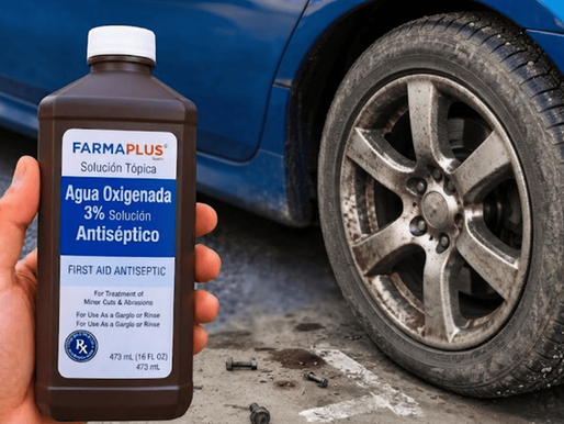 peróxido de hidrógeno en el automóvil