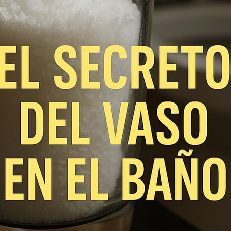 💡 “Pon un simple vaso en tu baño… ¡El cambio te sorprenderá!”