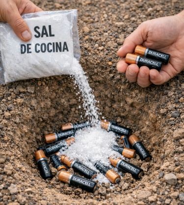 Antes de tirar tus pilas viejas, mira esto: muchas personas están usando sal de cocina
