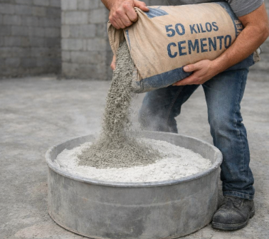 Mezcla cemento con cal y descubre el resultado: Muchos lo están usando para resolver un problema común en casa