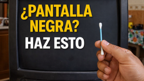 ¿Pantalla Negra en tu TV? El Truco del Hisopo Que Está Sorprendiendo a Miles (Antes de Comprar Otra Televisión)