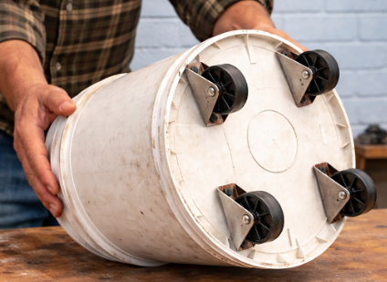 Genial invento casero con un viejo balde que todos tiran (y puede transformar tu taller)