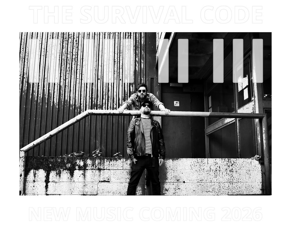 The Survival Code , rock band, rock duo, london rock band , new music , riff music