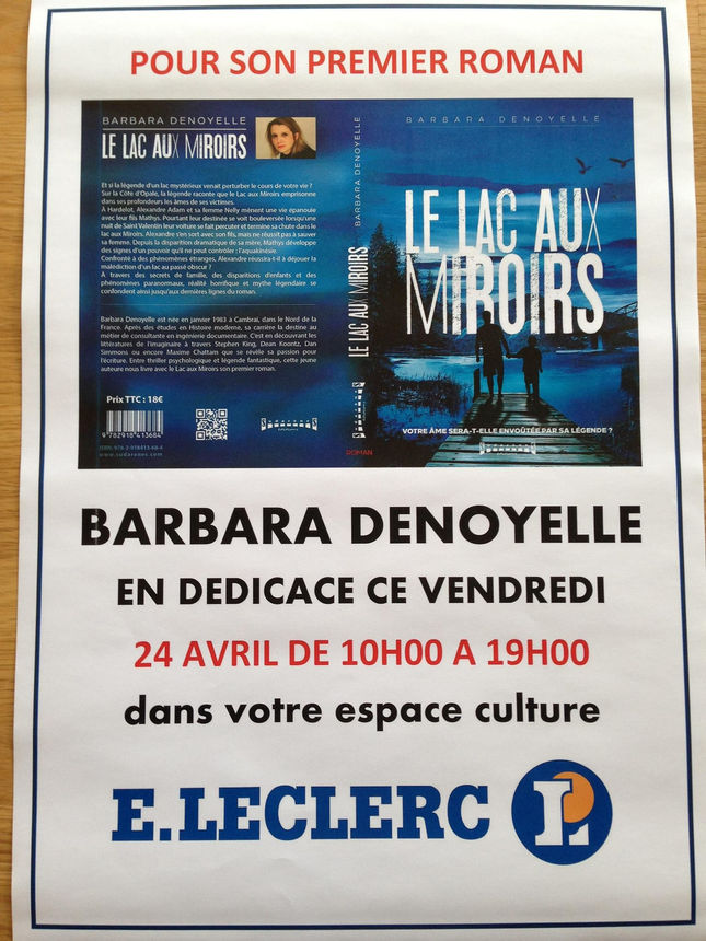 Dédicace à l'Espace culturel Leclerc de Caudry le 24 avril 2015